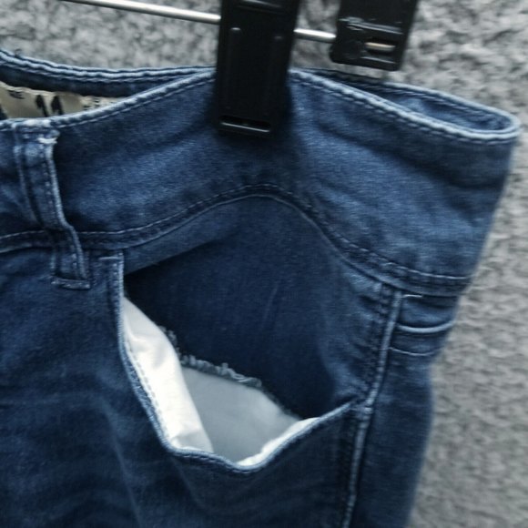 Indigo Rein Women's 11 Blue Skinny Jeans 32.75" 30.5" 8" - Picture 4 of 11